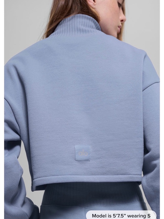 ALO Yoga Tops - ALO Yoga Light Lavender Cropped Hoodie